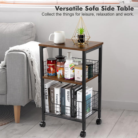 Hadulcet small end table fits living room corners elegantly