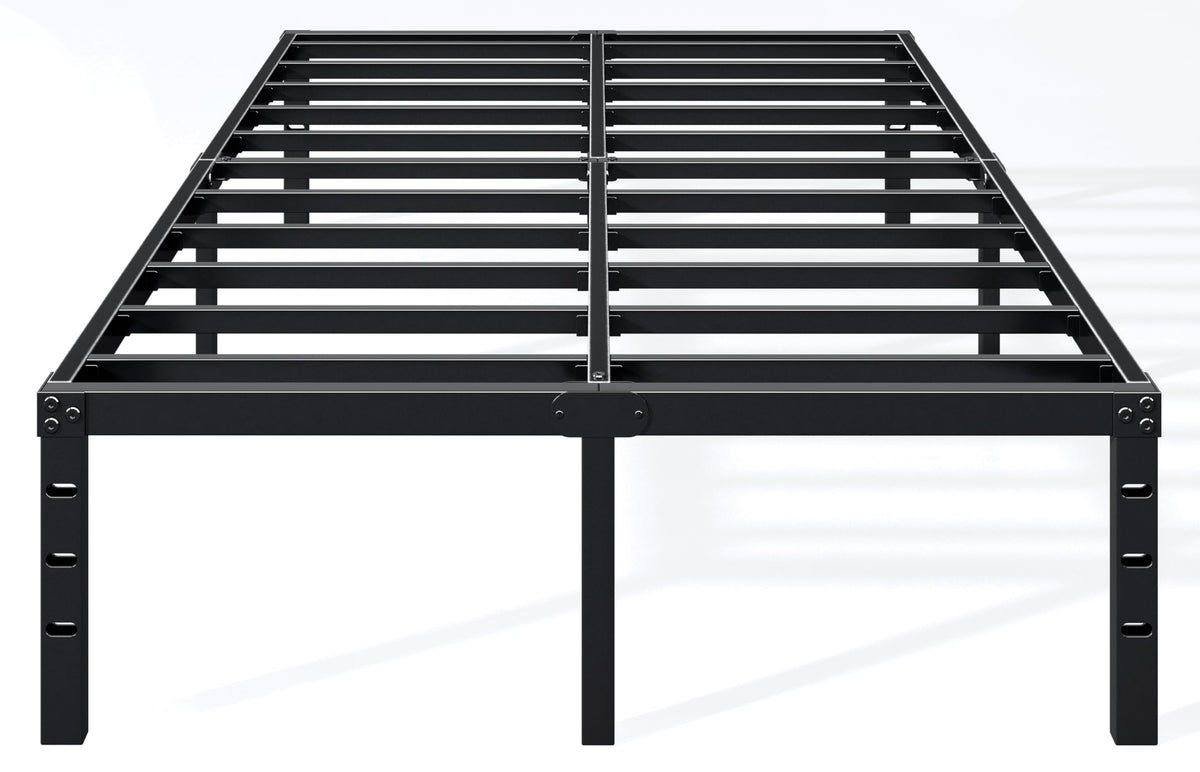 Hafenpo 12 inch queen bed frame with sturdy metal construction for solid support.