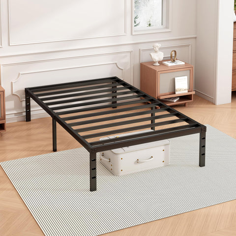 Hafenpo bed frame quiet design demonstrates near-silent nighttime use.