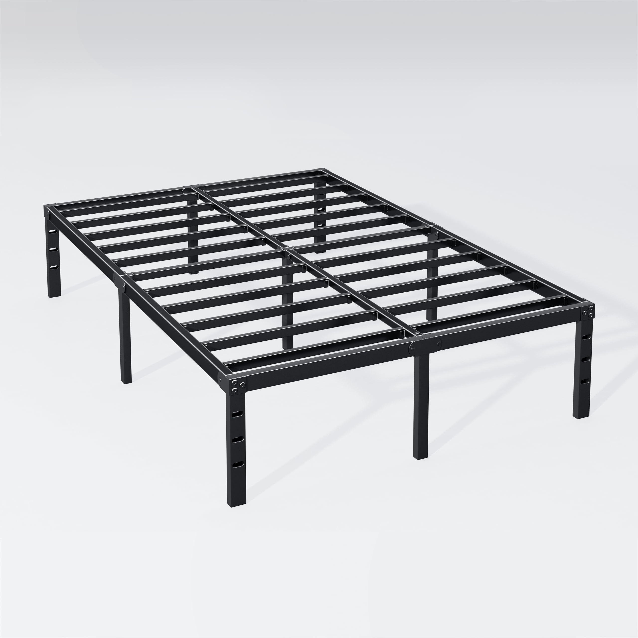 Hafenpo black finish adds a modern touch to the bedroom.