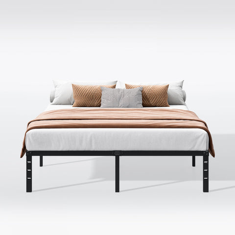 Hafenpo reminder that mattress is not included and frame is ready for a full mattress