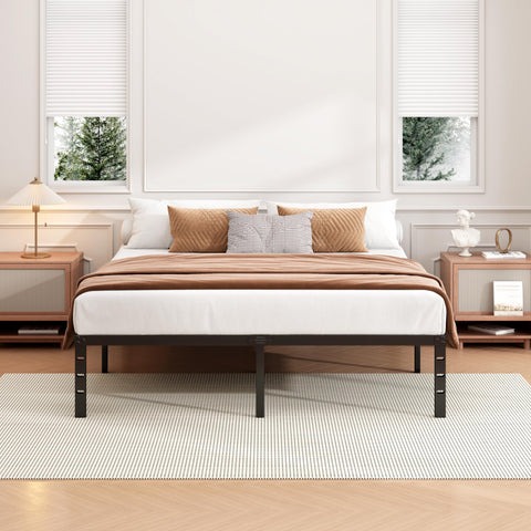 Hafenpo noiseless design image indicating quiet bed movement on a metal frame