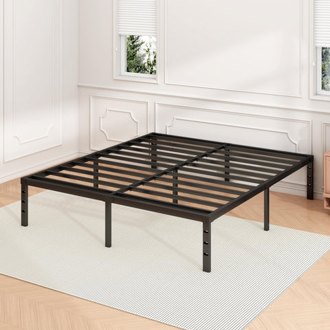 Hafenpo full bed frame 12inch reinforced legs demonstrating twist resistance and stability