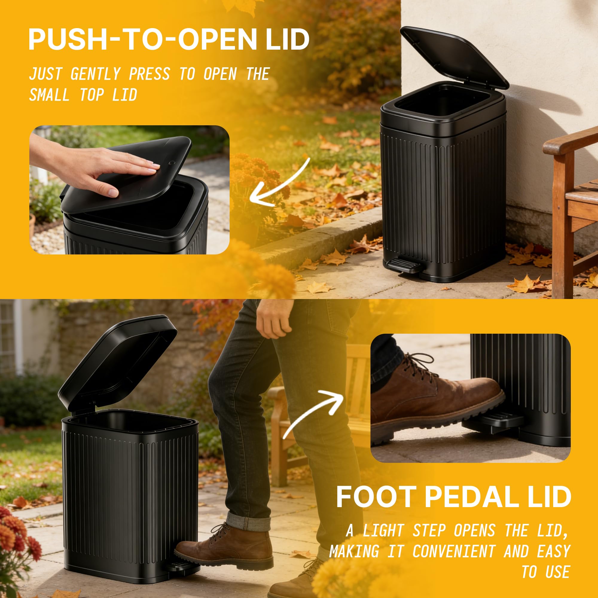 Hahomei compact rectangular design fits tight spaces in gardens and homes