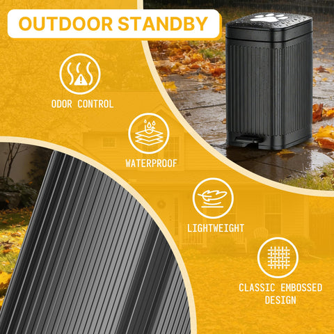 Hahomei versatile dog poop bin for indoor or outdoor placement