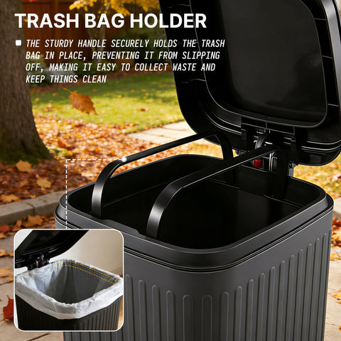 Hahomei durable outdoor bin with UV-resistant shell for long-term use