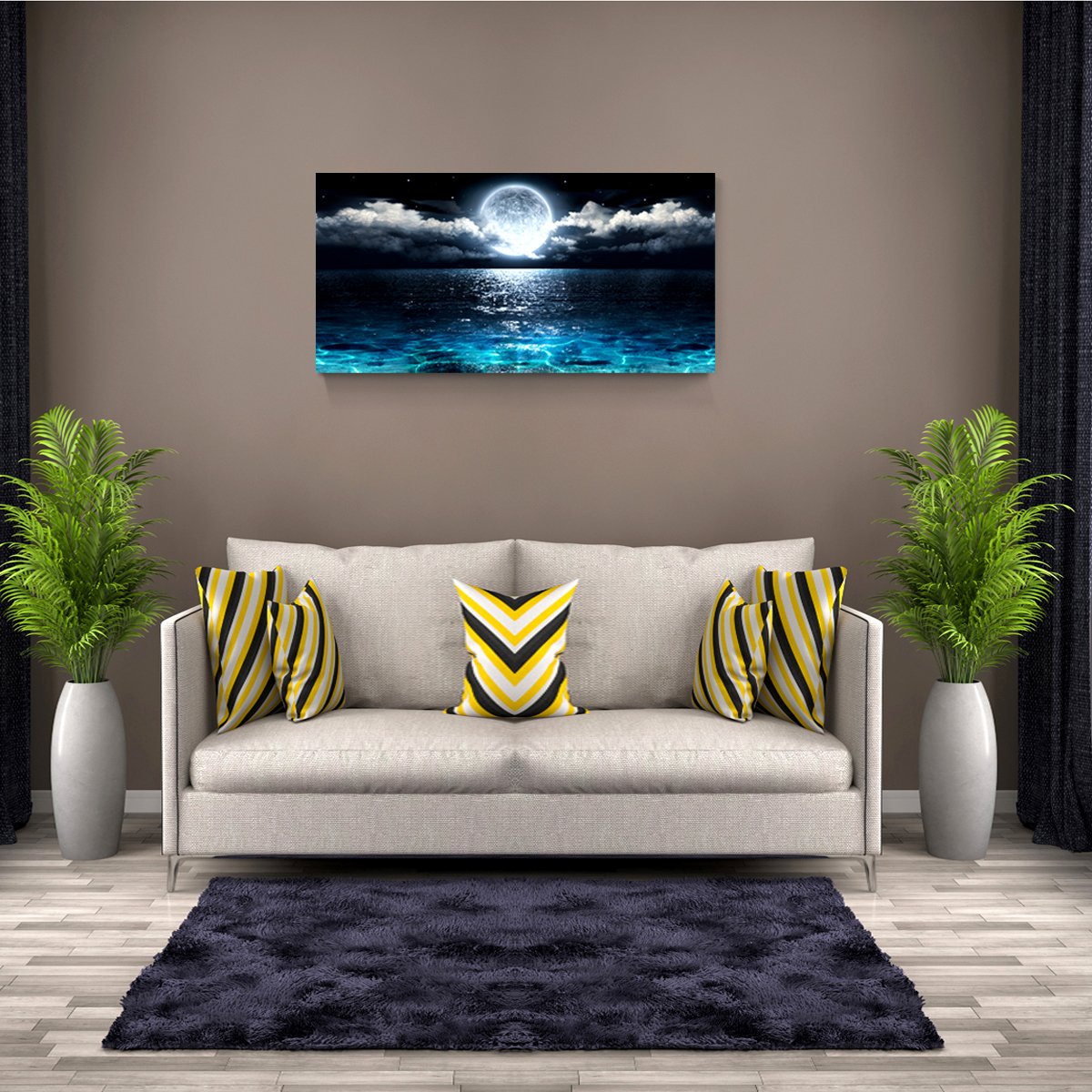 Haichuang Decor Art Ocean landscape canvas to create serene bedroom ambiance