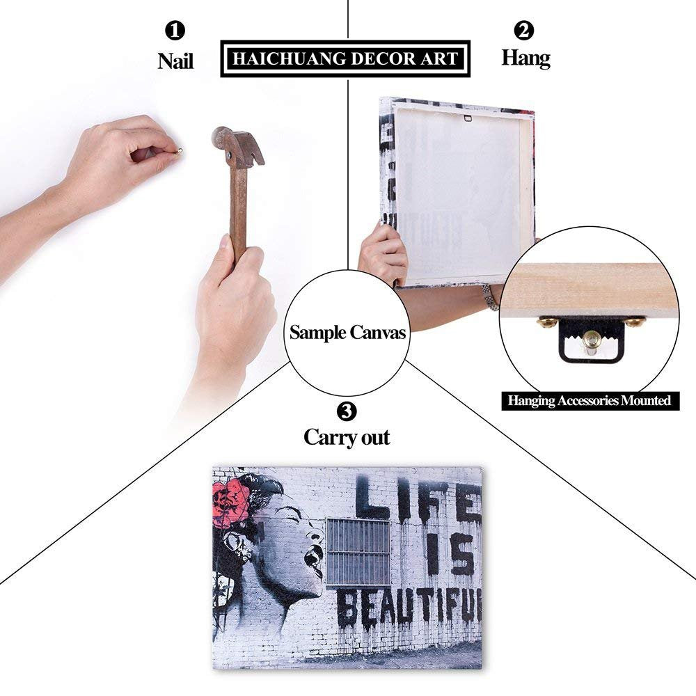 Haichuang Decor Art Waterproof canvas wall art designed for durability