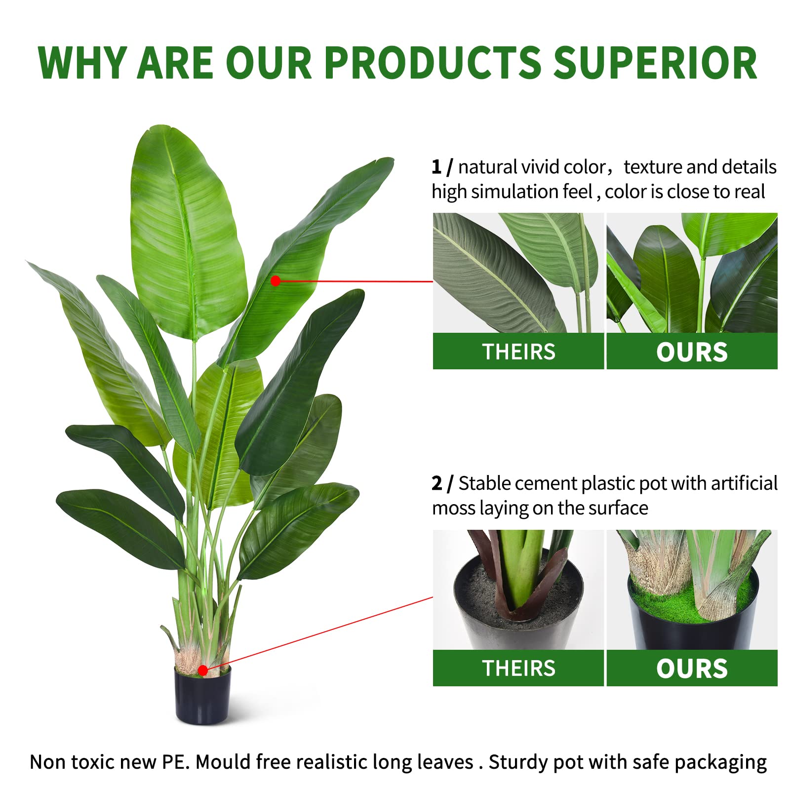 HAIHONG artificial tree for indoor and outdoor greenery without care.