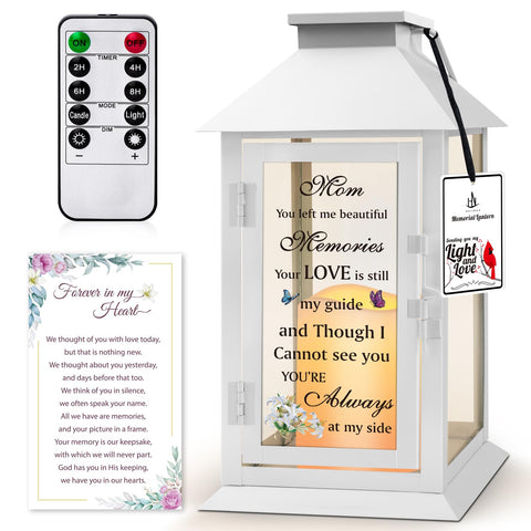 HN HAIINAA memorial lantern front view with warm LED glow for remembrance