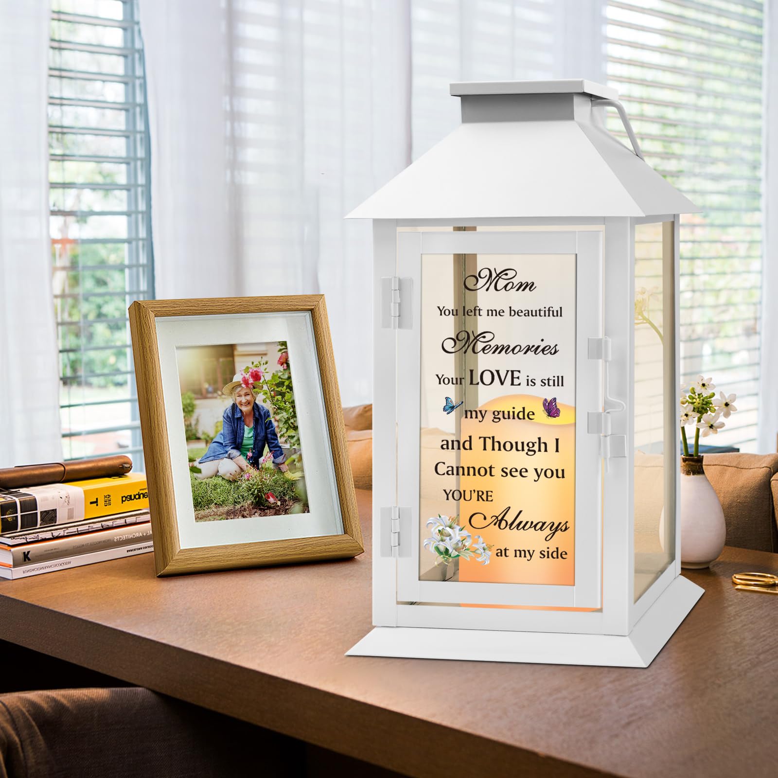 HN HAIINAA memorial lantern side view showing elegant design for display