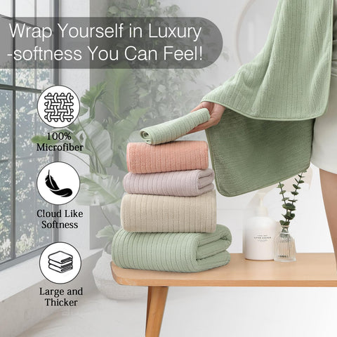 Double-stitched hems visible on Hailea towels for durable everyday use