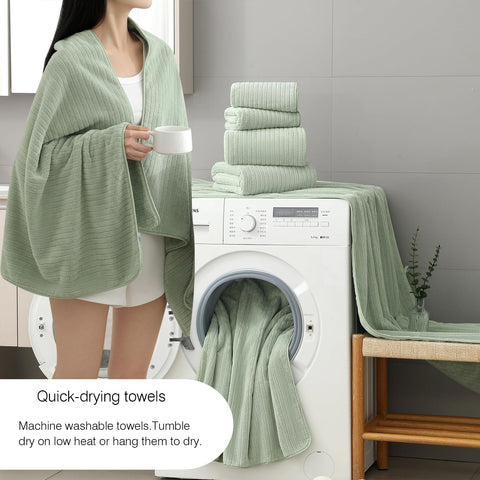 Hailea hand towels close-up highlights fast-drying microfiber design