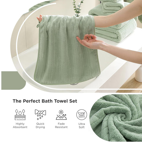 Hanging loops shown on Hailea towels for easy air drying