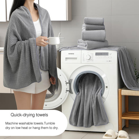 Hailea 600gsm ultra-absorbent towels demonstrating quick-dry performance.