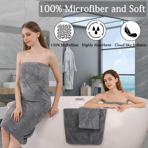 Hailea bath towels 28x60 display generous drying surface.