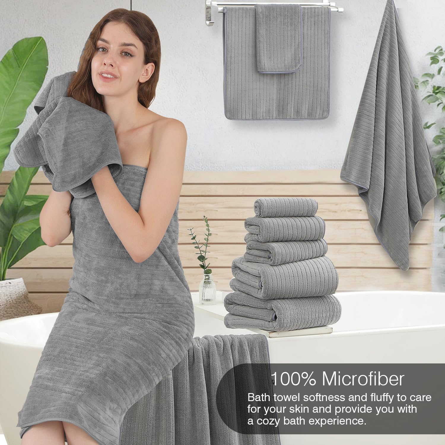 Hailea soft fleece plush towels showcasing luxurious softness.