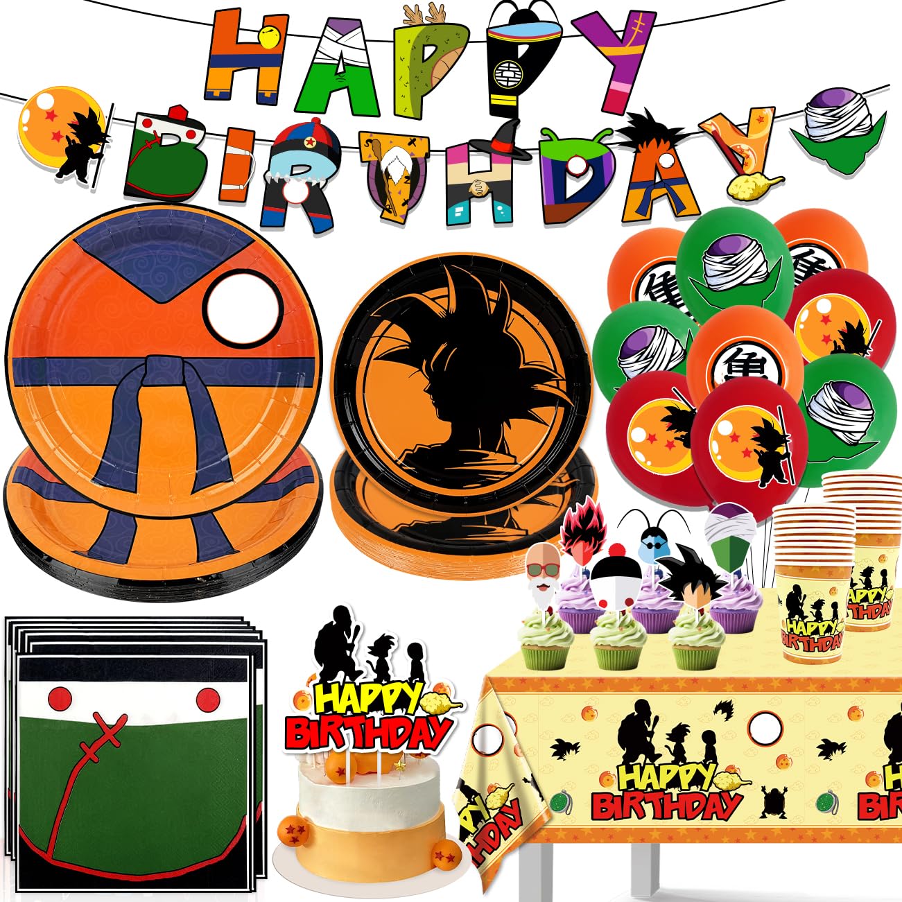 Haimimall anime birthday banner adds authentic party flair and a vibrant focal point