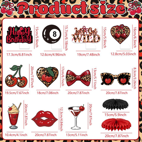 Haimimall leopard-cherry cups complete the tableware set