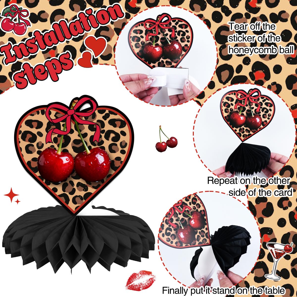 Haimimall cheetah-print tablecloths protecting surfaces