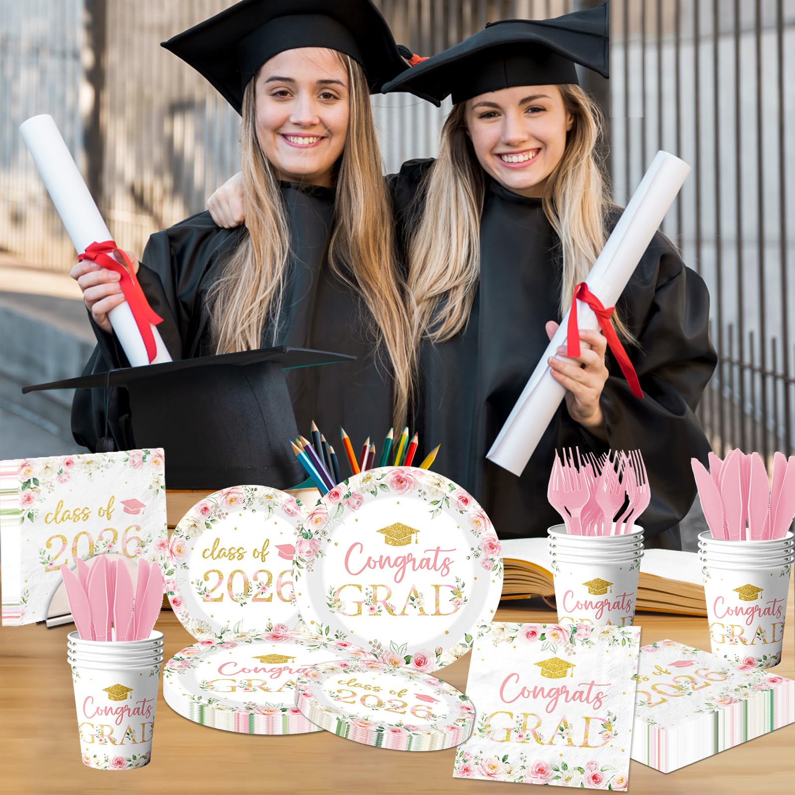 HAKOTI Class of 2026 cups providing spill-resistant serving and easy beverage service.