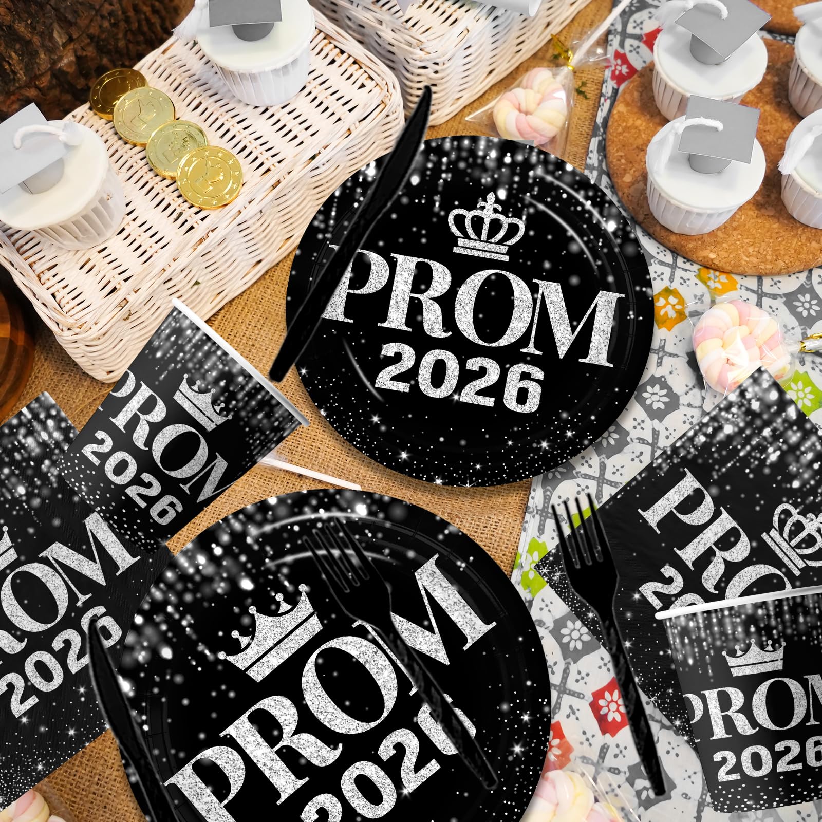 Hakoti prom 2026 cups and utensils for party convenience