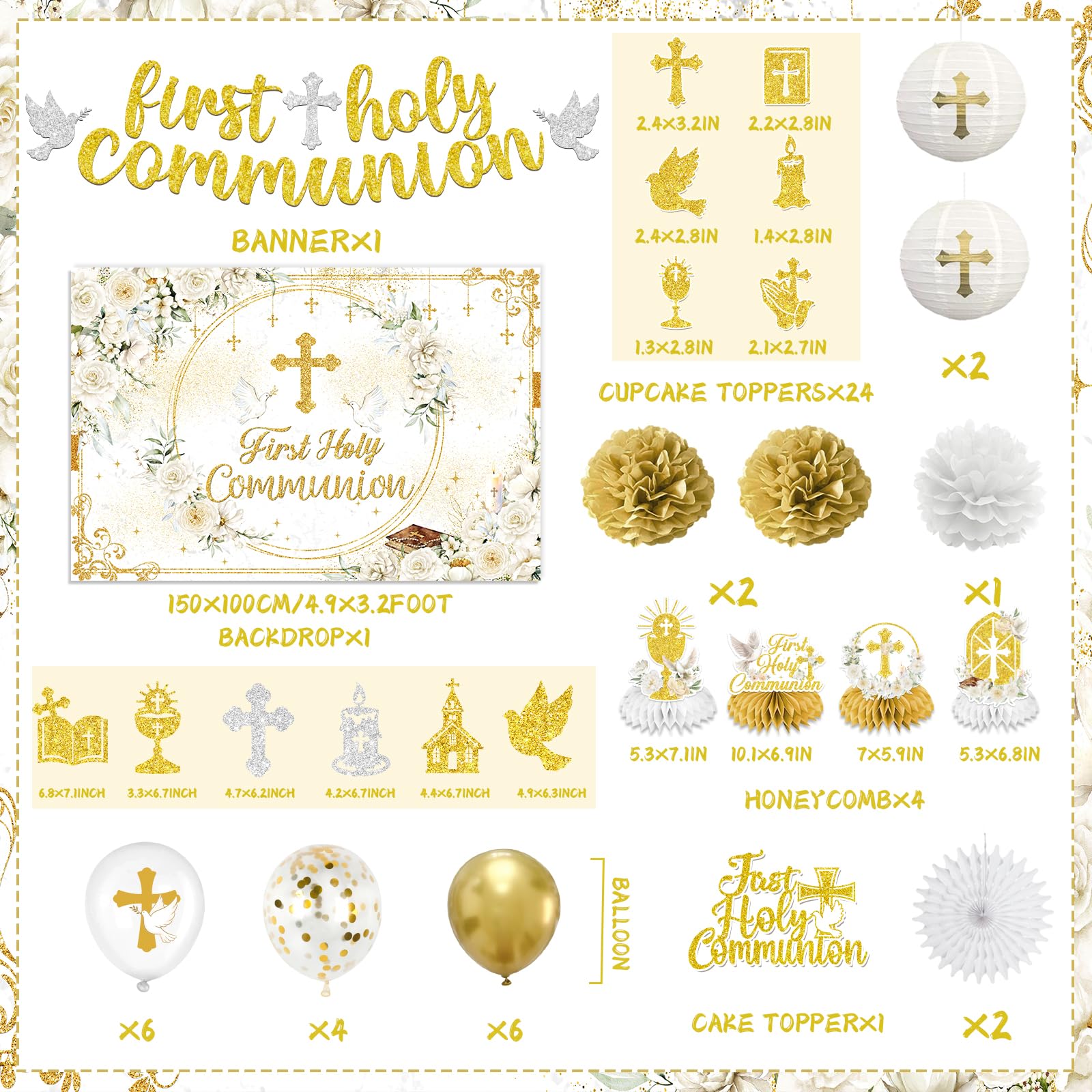 HAKOTI tissue pom-poms in gold add festive volume to decor