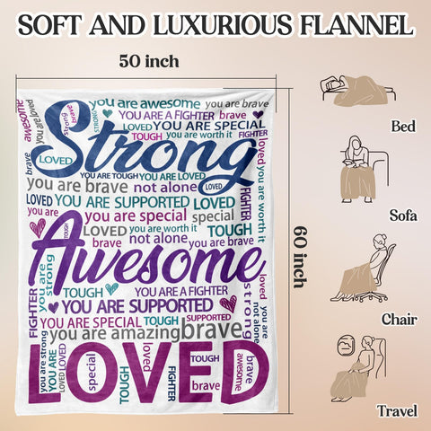 Hakumata 50x60 inch blanket is large yet portable for travel.