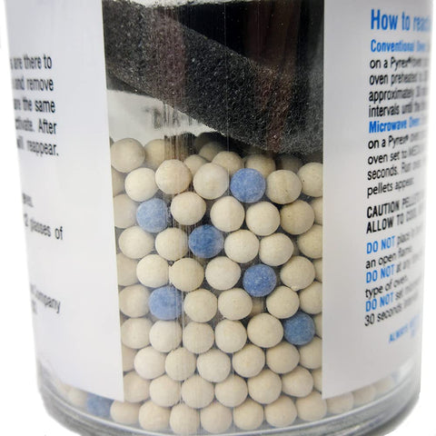 Hal-Hen Super Dri Aid microwave heating reactivates pellets for continued use