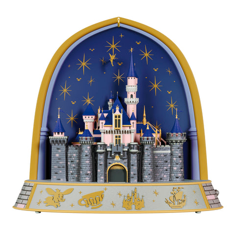 Hallmark Keepsake Disney ornament castle light show enhances holiday ambiance