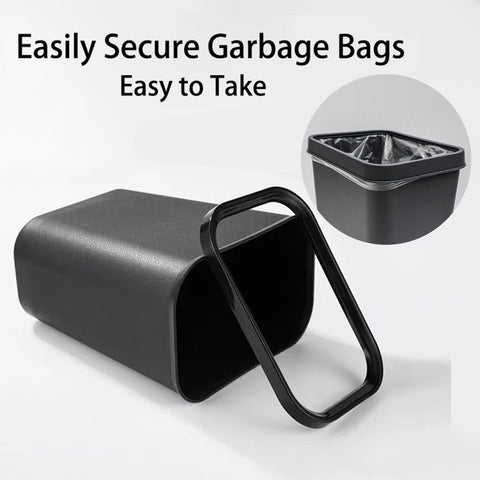 Halyuhn mini trash can for bedroom keeps surfaces clean.