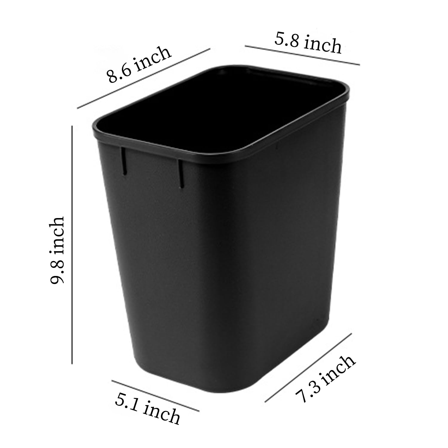 Halyuhn trash bin under desk 2 gallon ideal for tidy office spaces.