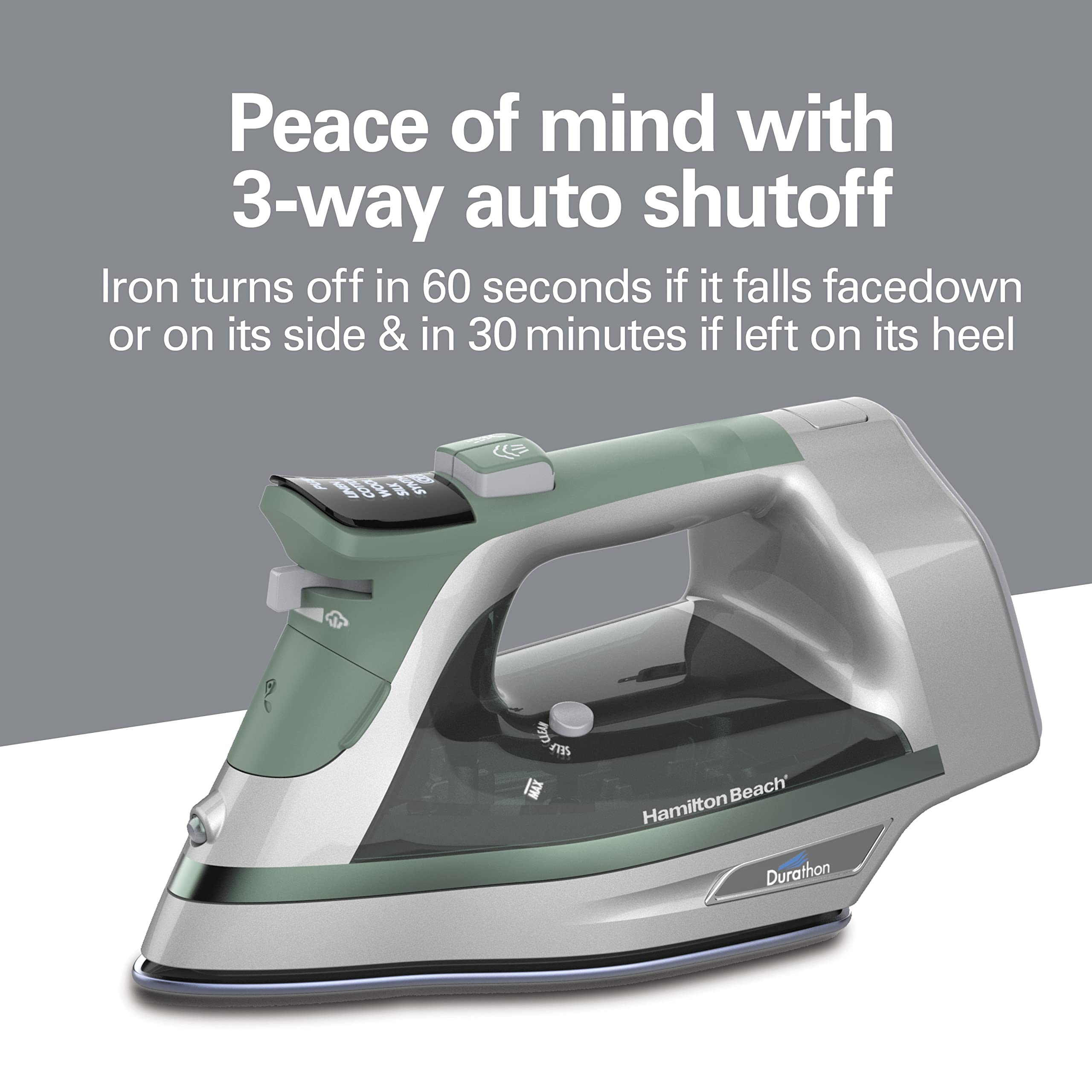 3-way auto shutoff provides safety when unattended