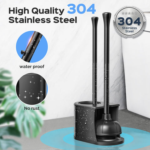 HAMITOR 360° suction cup unclogs quickly on toilets and drains