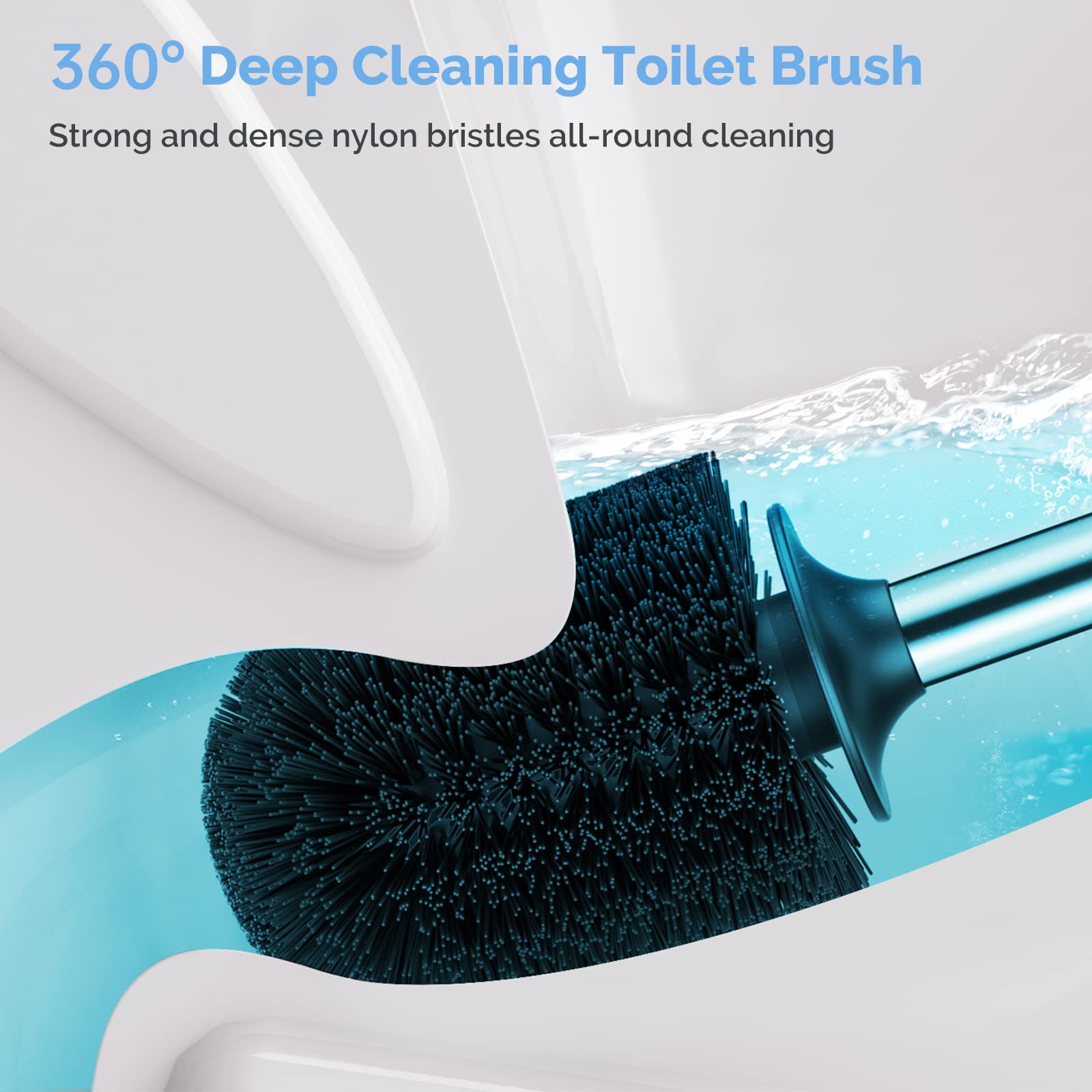 HAMITOR 360° soft bristle brush cleans corners without scratching enamel.