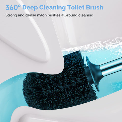 HAMITOR 360° soft bristle brush cleans corners without scratching enamel.
