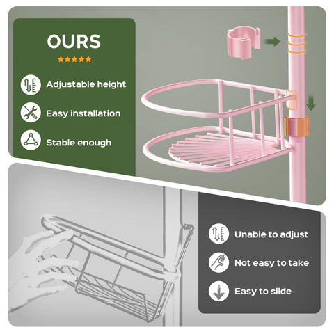 HAMITOR rust-resistant 4-tier shelves stay sturdy in humid bathrooms.