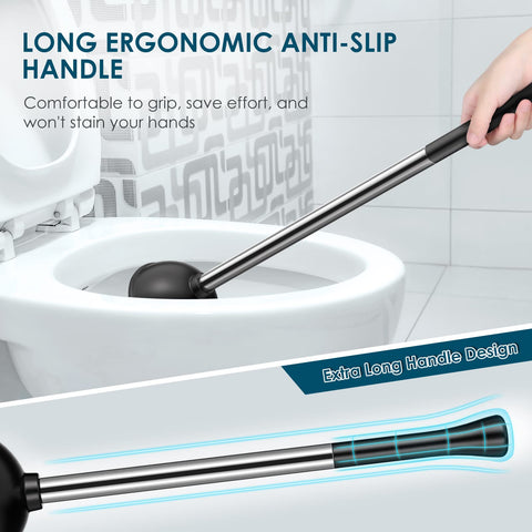 Hamitor black bristles resist wear and stay clean.