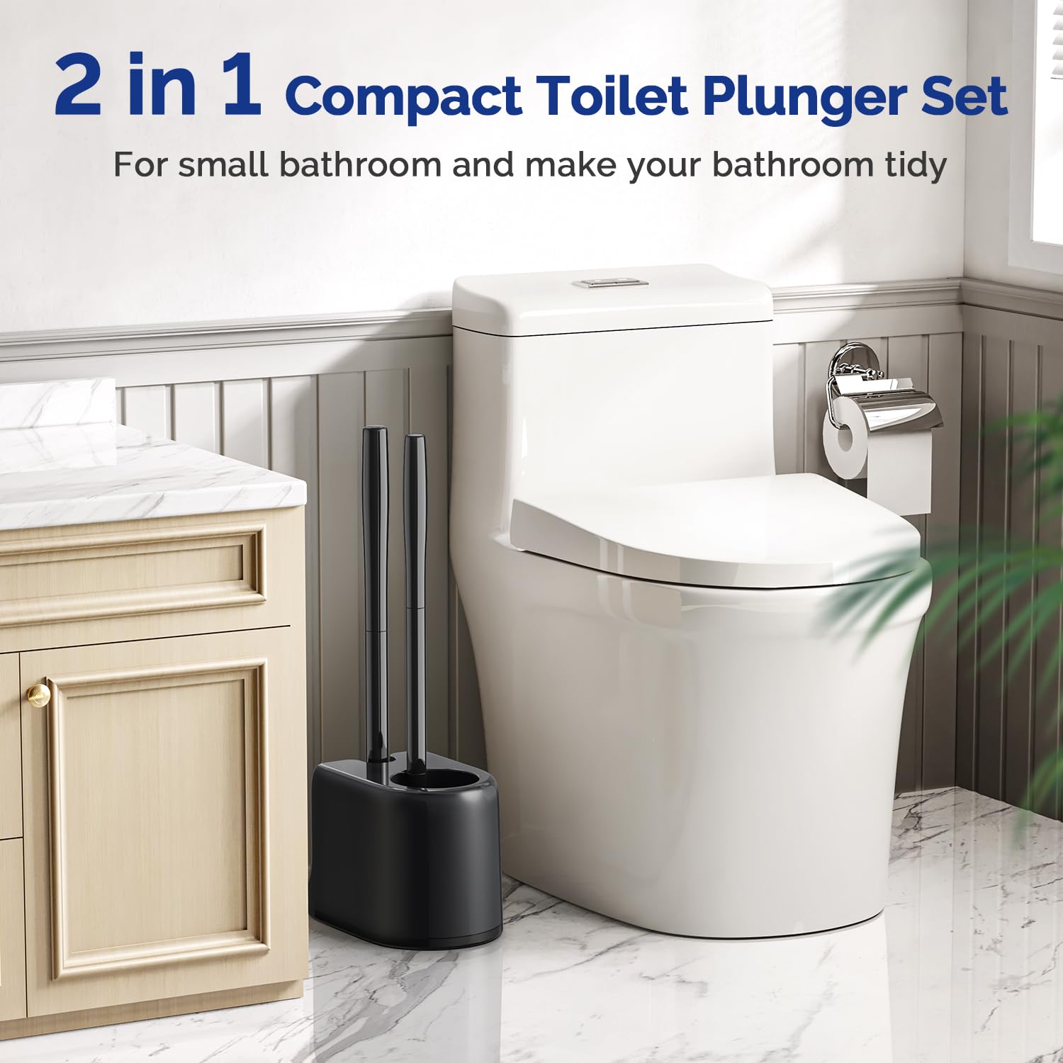 HAMITOR compact hidden design fits small bathrooms and apartments.
