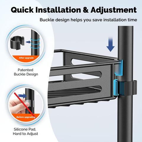 HAMITOR adjustable-height system demonstrates stable telescoping pole for easy setup.
