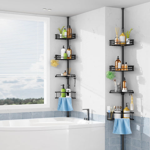 HAMITOR fits 47–121 inch spaces for versatile bathroom placement.