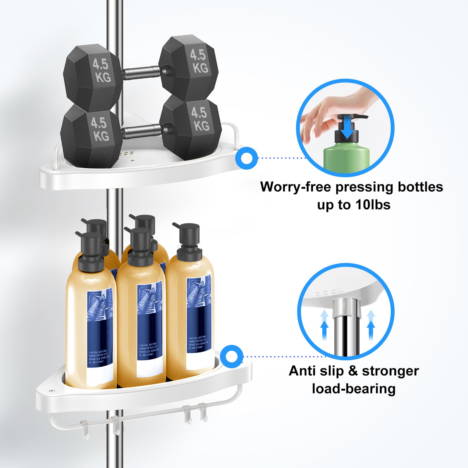 HAMITOR rust-proof-rods provide durable moisture resistance in baths