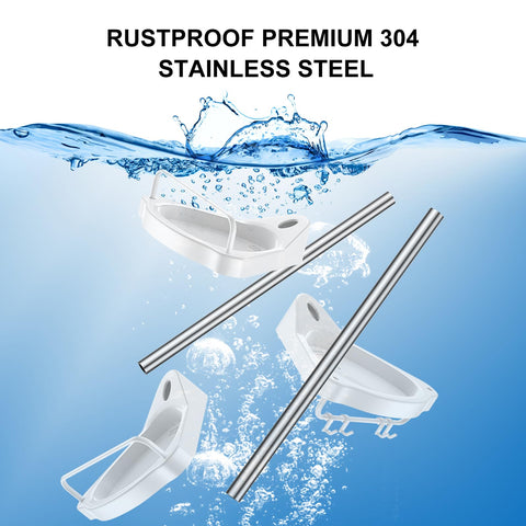 HAMITOR self-draining-system helps keep shelves clean and dry