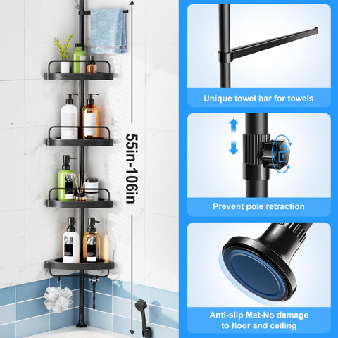 HAMITOR easy no-drill install saves time and avoids wall damage