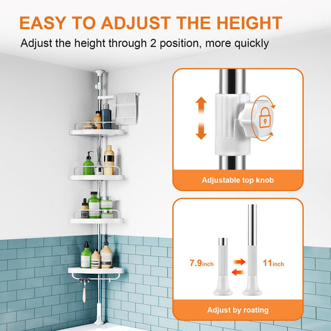 HAMITOR four-tier shelves offer tall bottle capacity and organized storage.