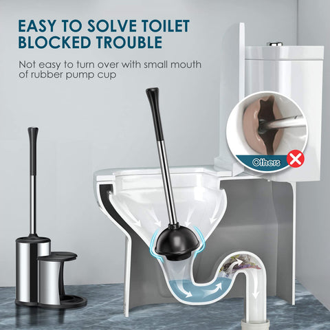 Hamitor heavy-duty plunger with rubber suction for strong seal.