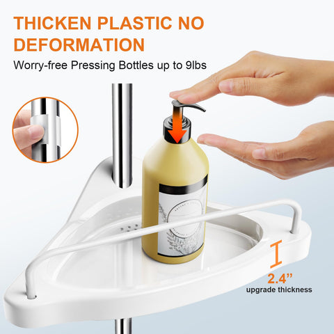 HAMITOR non-slip mats prevent bottles from slipping during showers.