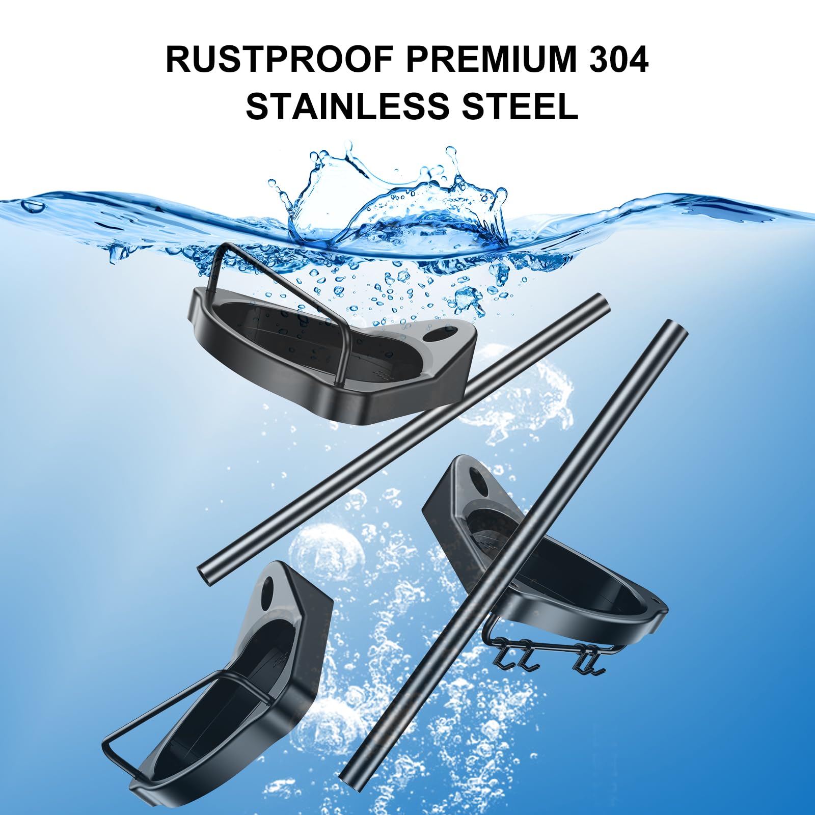 HAMITOR rust-proof shower caddy keeps bathroom clutter tidy