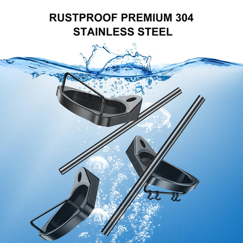 HAMITOR rust-proof shower caddy keeps bathroom clutter tidy