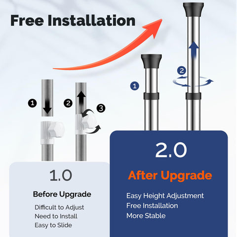 HAMITOR rustproof stainless steel construction withstands humid bathroom environments.